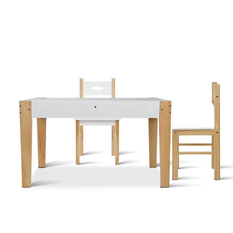 Keezi Kids Table and Chair Set Activity Chalkboard 