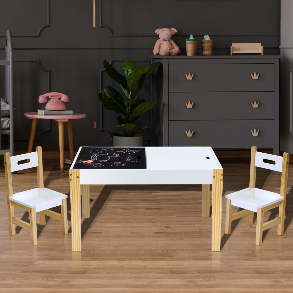 Chalkboard table and chairs shop