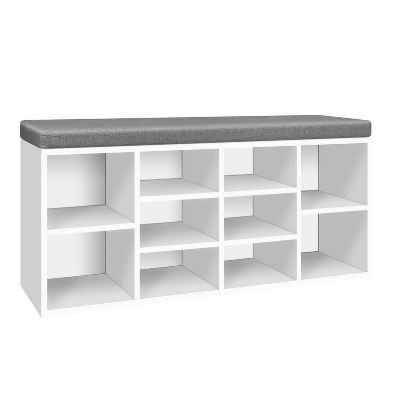 Stylish Fabric Shoe Bench with Storage Cubes Best Price at Sleep House