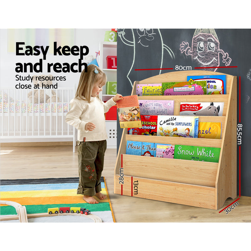 Kids 5 Tiers Bookshelf Magazine Shelf Rack Organiser Bookcase