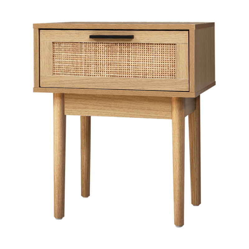 Milano Rattan Wood Bedside Table by Sleep House Box Hill VIC