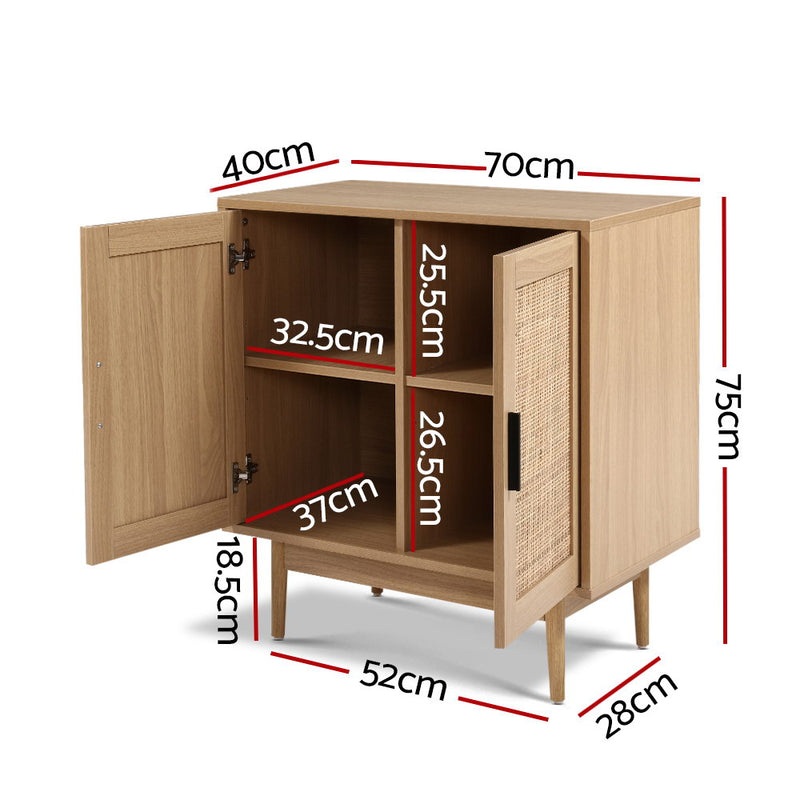 Diva Rattan Buffet Sideboard Cabinet Storage Kitchen Cupboard