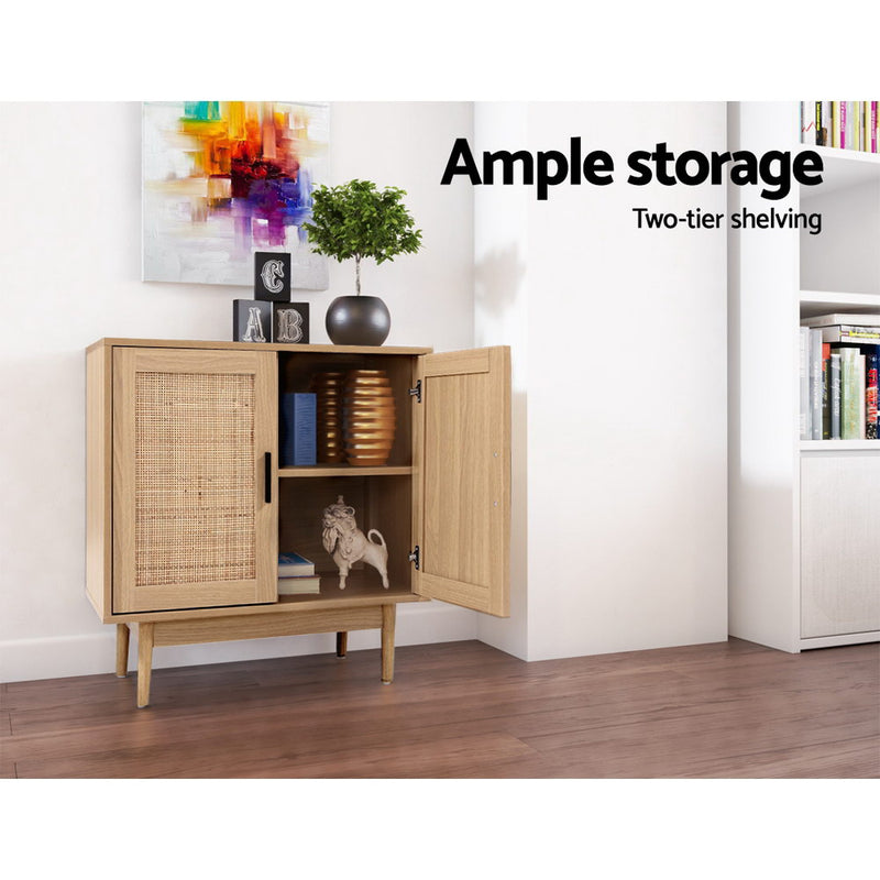 Diva Rattan Buffet Sideboard Cabinet Storage Kitchen Cupboard