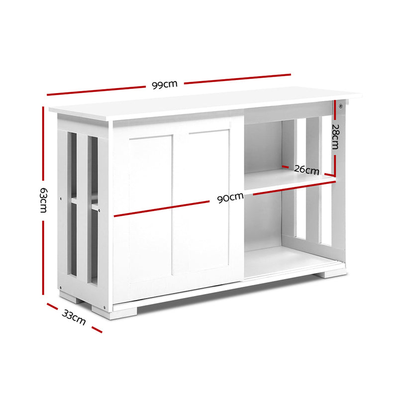 Diva Buffet Sideboard Cabinet Cupboard Hallway Table White