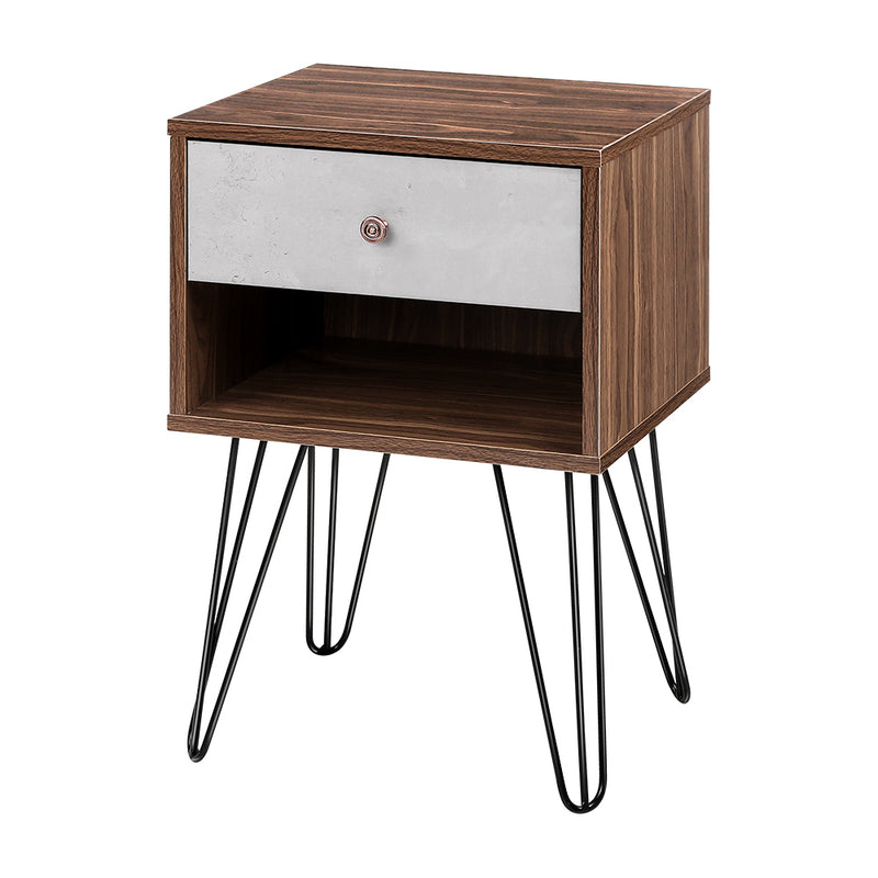 Milano Bedside Table with Drawer by Sleep House Doncaster VIC