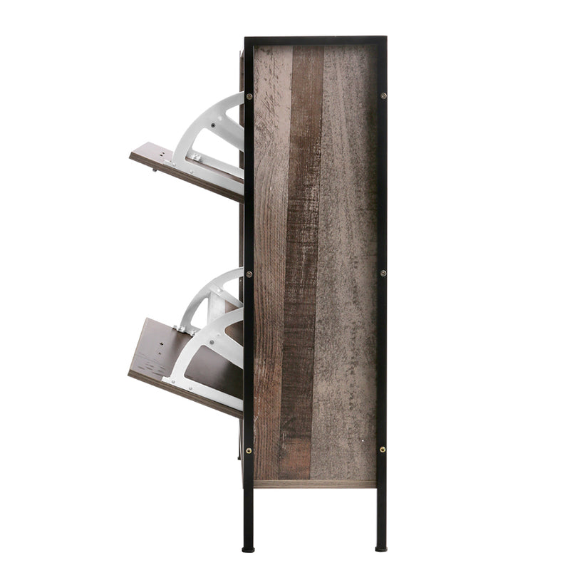 Diva 12 Pair Wooden Vintage Shoe Rack Cabinet at Sleep House Vermont