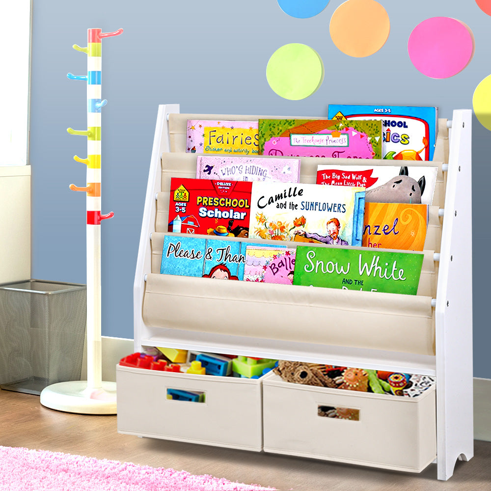 4 tier Kids Bookshelf Bookcase Toy Organiser at Sleep House Doncaster