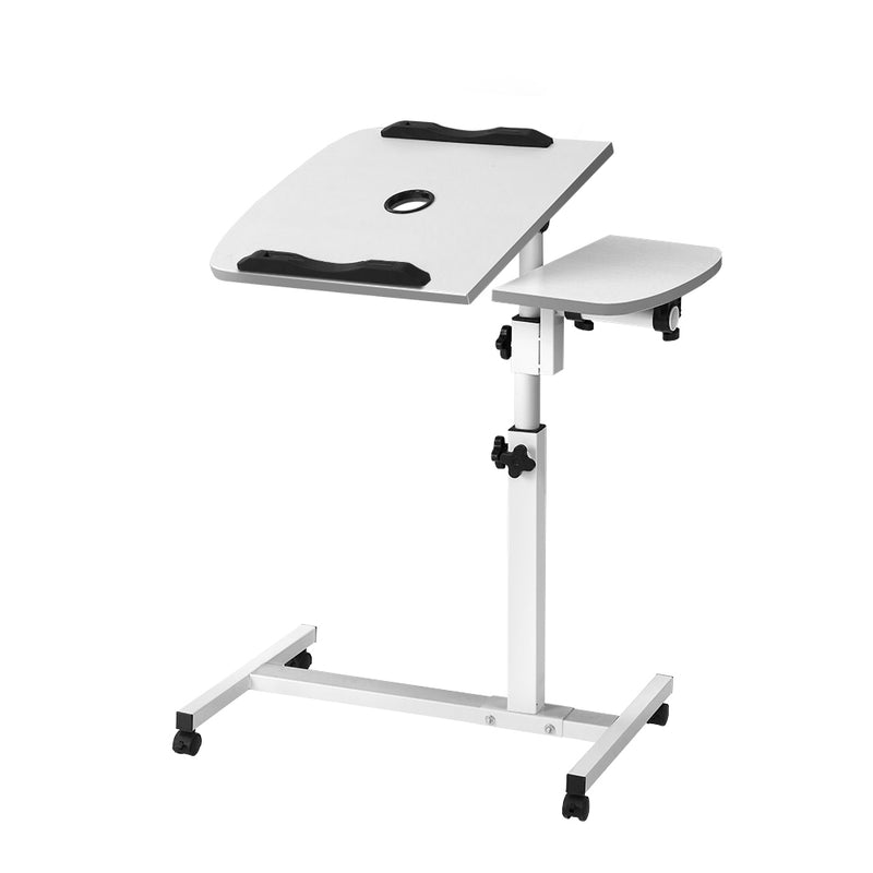 Diva Laptop Desk Adjustable Stand With Fan - White