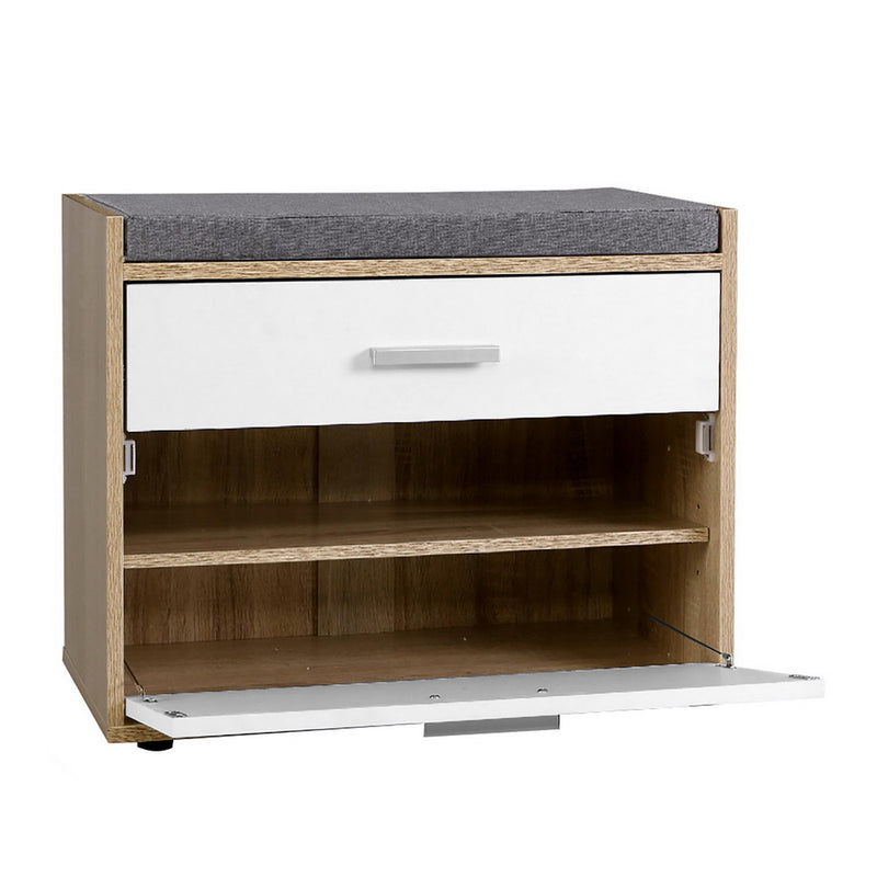Diva Shoe Cabinet Bench Shoes Storage Organiser Wooden Cupboard  by Sleep House QLD