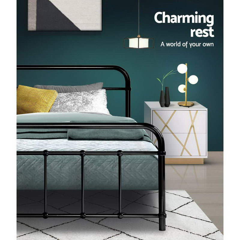 Metal Bed Frame Mattress Base Single Size by Sleep House Ringwood VIC