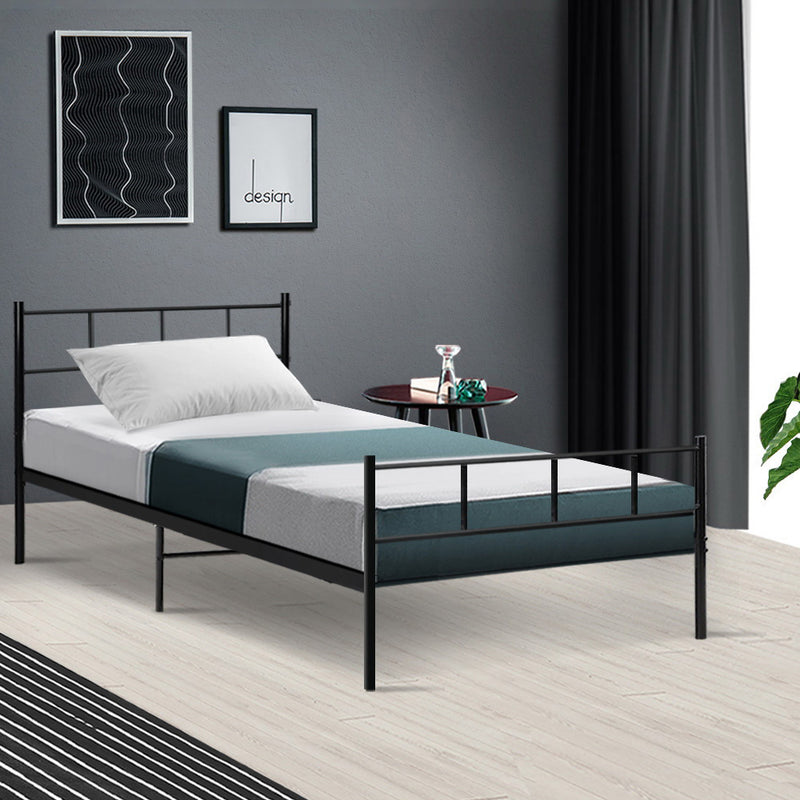 Milano Metal Bed Frame Bed Base Single Size by Sleep House Adelaide SA