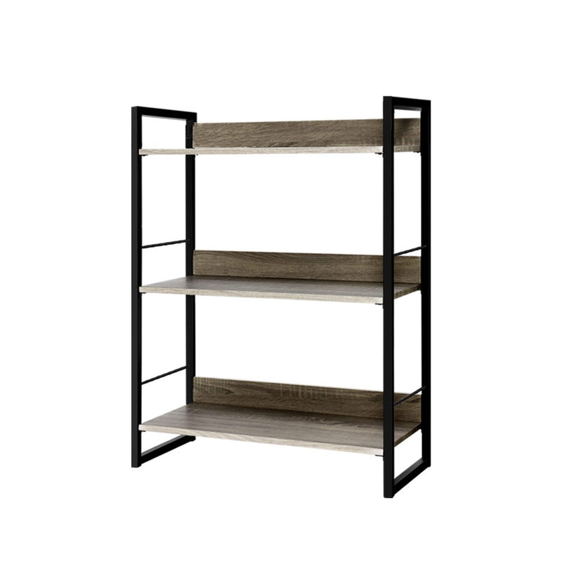 Diva Bookshelf Display Shelf Metal Bookcase Wooden