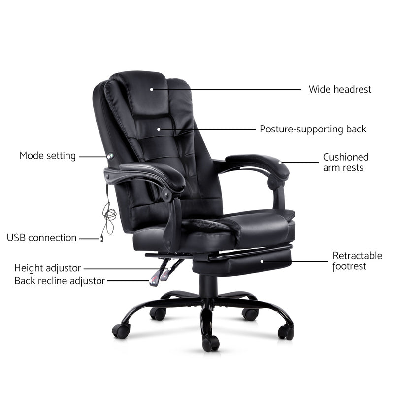 Diva Premium Electric Recliner Massage Office Chairs at Sleep House AU