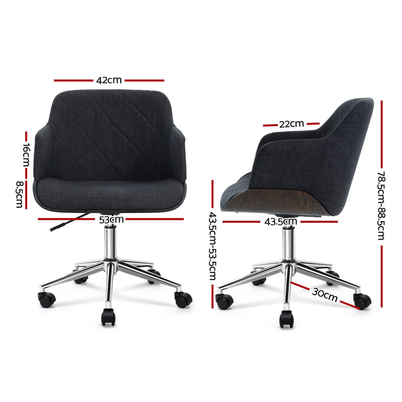Diva Wooden Office Chair Computer Gaming Chair Executive Fabric Chair