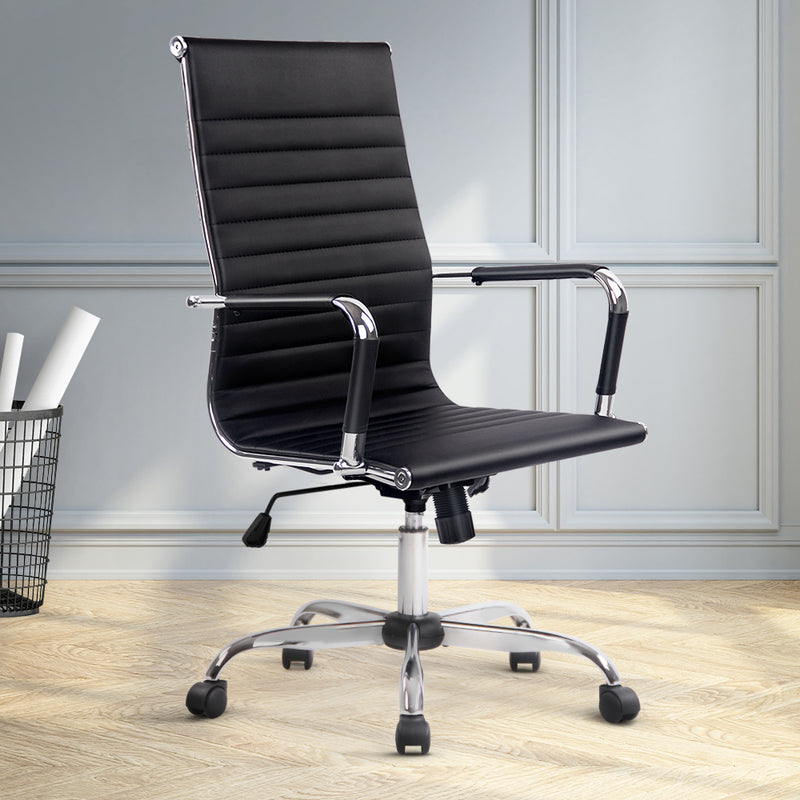 Diva Office Chair Computer Chair Black at Sleep House Glen Waverley