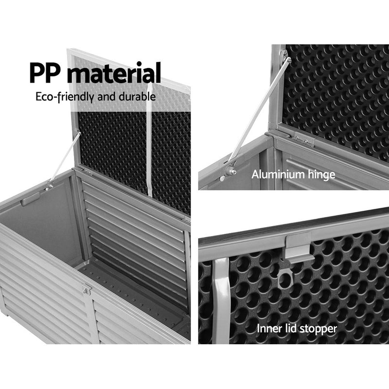 Outdoor Garden Storage Box Bench Seat 390L at Sleep House Melbourne
