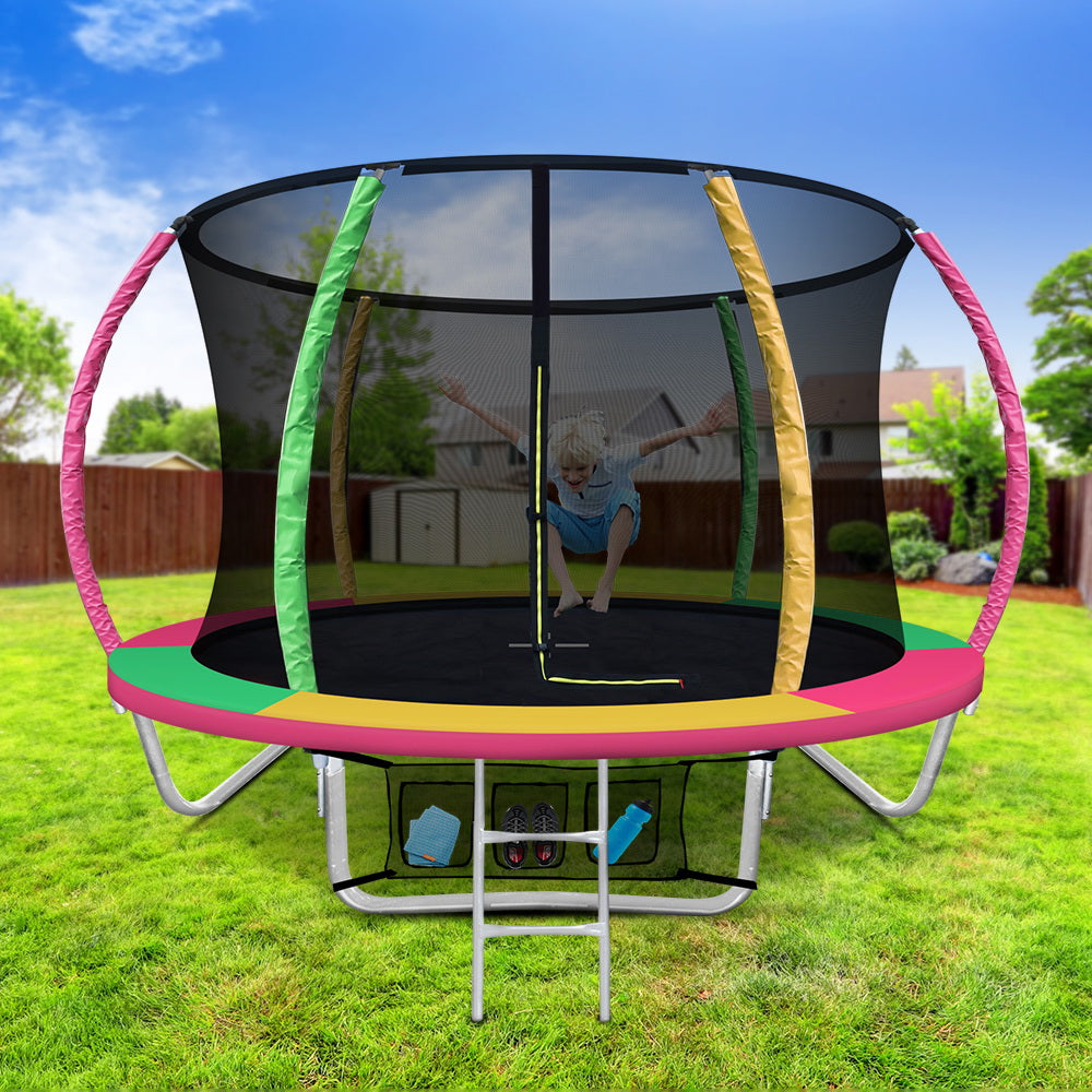 Everfit 8FT Outdoor Round Trampoline with Safety Net at Sleep House AU