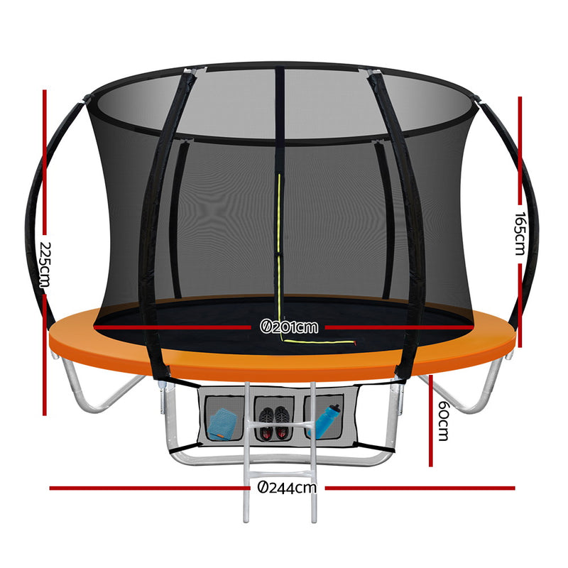 Everfit 8FT Outdoor Round Trampoline with Safety Net Best Price at Sleep House