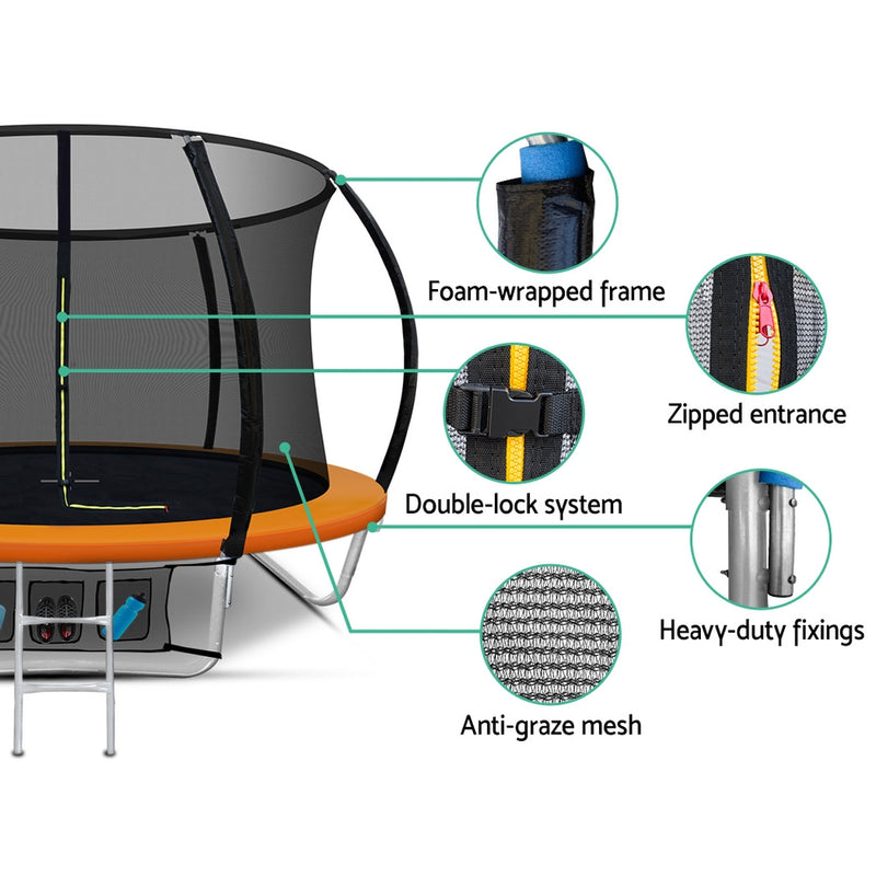 Everfit 8FT Outdoor Round Trampoline with Safety Net Best Price at Sleep House