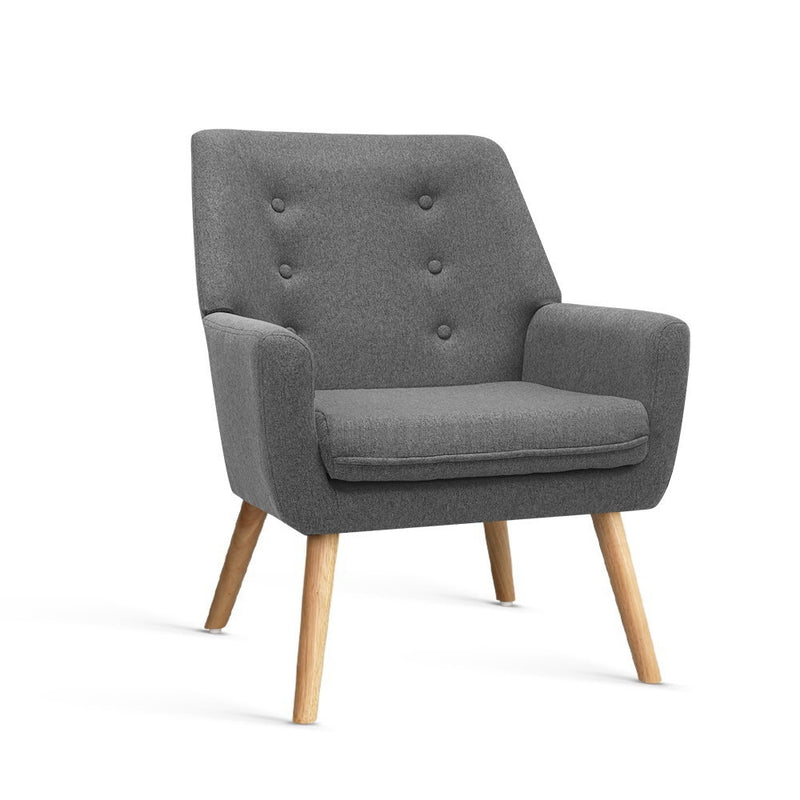 Diva Fabric Dining Armchair - Grey