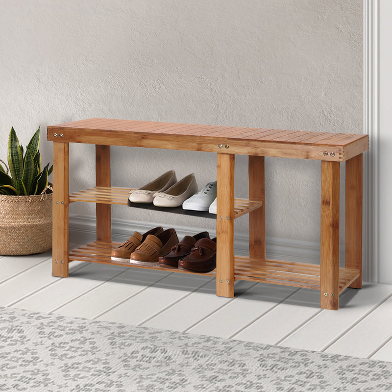 Diva Bamboo Shoe Rack Bench at Sleep House Croydon VIC